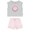 Pyjama T-shirt Et Short Print SmileyWorld Pour Fille