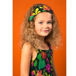 Combinaison Longue à Bretelles Imprimé Fleuri Pour Fille -Orchestra HFIPLX NOI 5 X