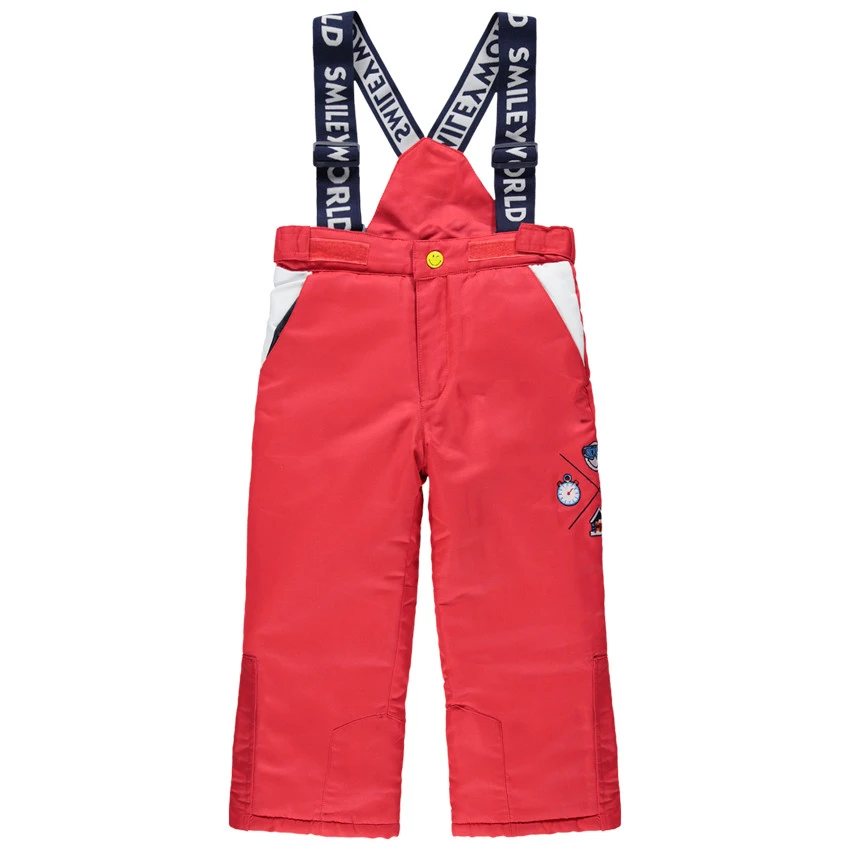 Pantalon De Ski Imperméable à Bretelles Avec Broderies SmileyWorld 1 Pantalon De Ski Imperméable à Bretelles Avec Broderies SmileyWorld