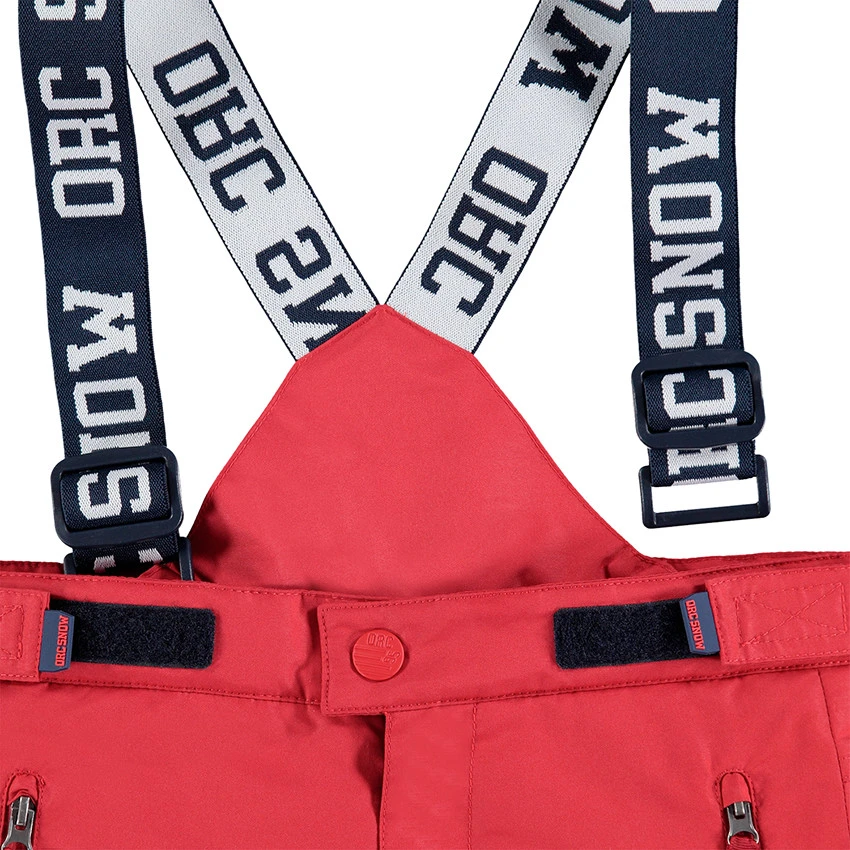 Pantalon De Ski Imperméable Rouge Avec Bretelles Amovibles 5 Pantalon De Ski Imperméable Rouge Avec Bretelles Amovibles – Image 5