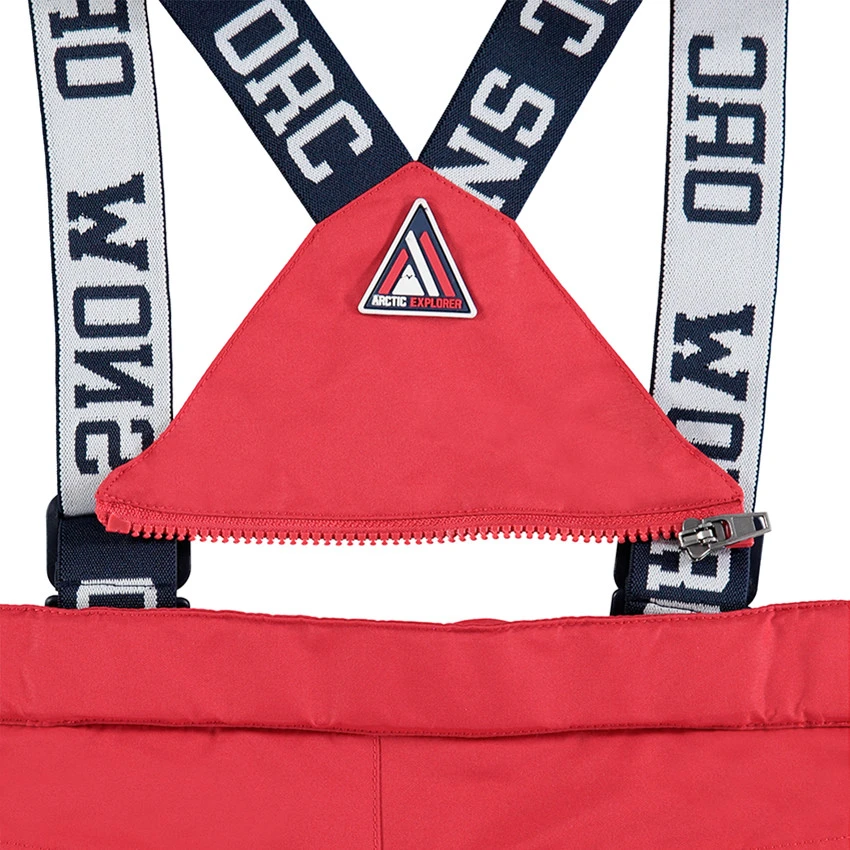 Pantalon De Ski Imperméable Rouge Avec Bretelles Amovibles 6 Pantalon De Ski Imperméable Rouge Avec Bretelles Amovibles – Image 6