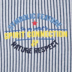 Tee-shirt Manches Courtes à Rayures Verticales Avec Inscriptions Printées -Orchestra HGAKNU BLA 3 X