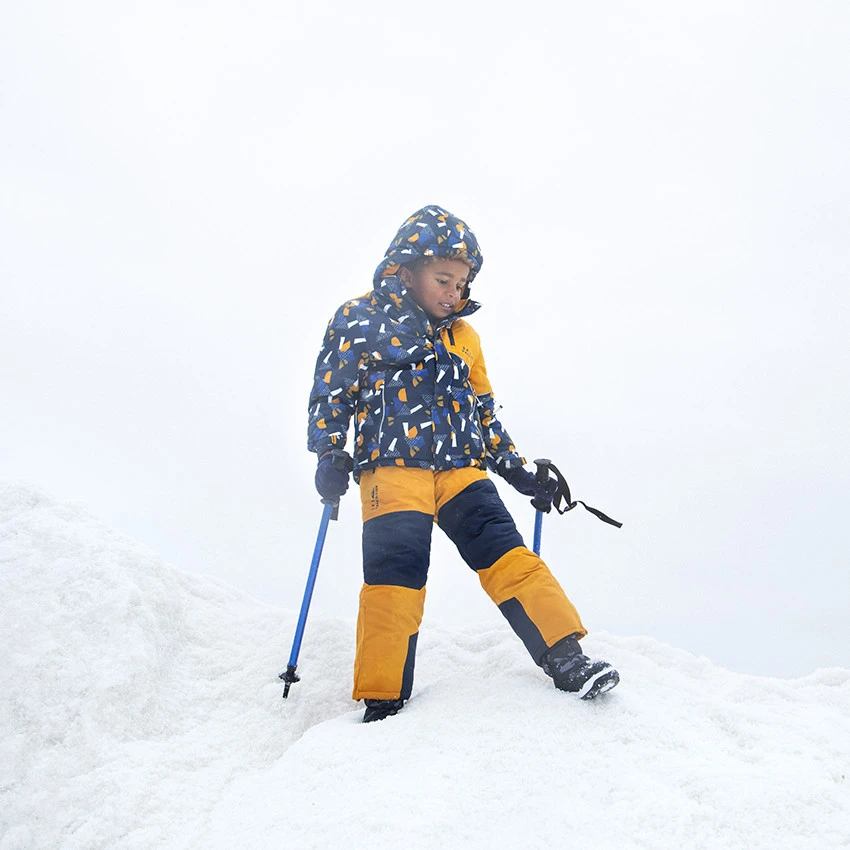 Pantalon De Ski Bicolore Imperméable à Bretelles Ajustables Et Amovibles 2 Pantalon De Ski Bicolore Imperméable à Bretelles Ajustables Et Amovibles – Image 2