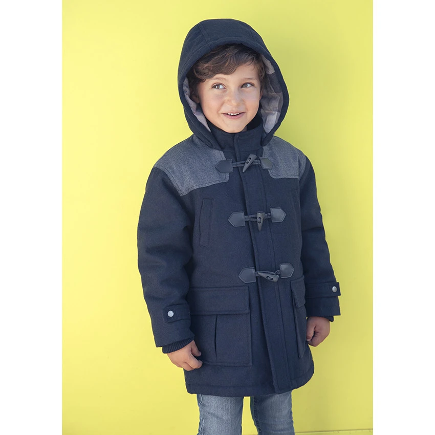 Manteau En Drap De Laine Pour Enfant Garçon 6 Manteau En Drap De Laine Pour Enfant Garçon – Image 6