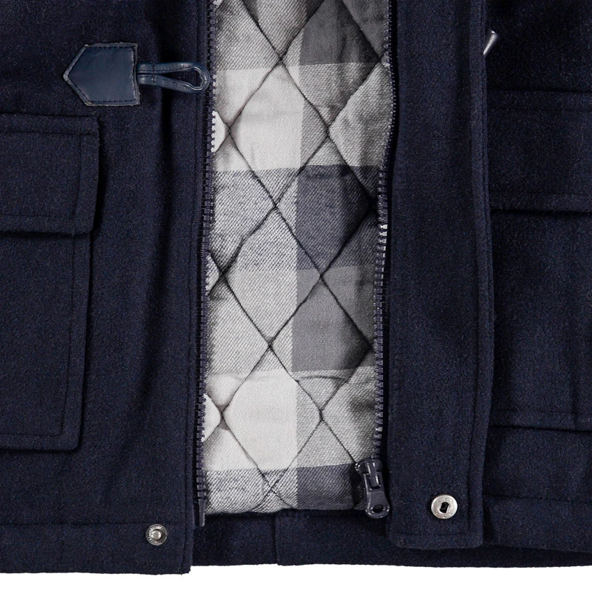 Manteau En Drap De Laine Pour Enfant Garçon 3 Manteau En Drap De Laine Pour Enfant Garçon – Image 3