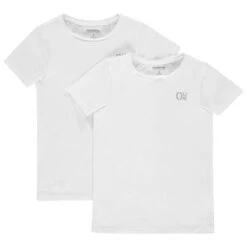 Lot De 2 Maillots De Corps Unis En Coton Avec Logo Printé