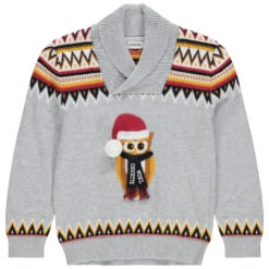 Pull De Noël En Tricot Avec Motif Jacquard