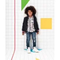 Chemise Manches Longues à Rayures Verticales Et Poche -Orchestra HGAL2R TRA 15 X