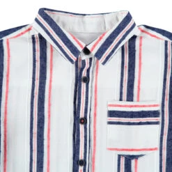 Chemise Manches Longues à Rayures Verticales Et Poche -Orchestra HGAL2R TRA 3 X