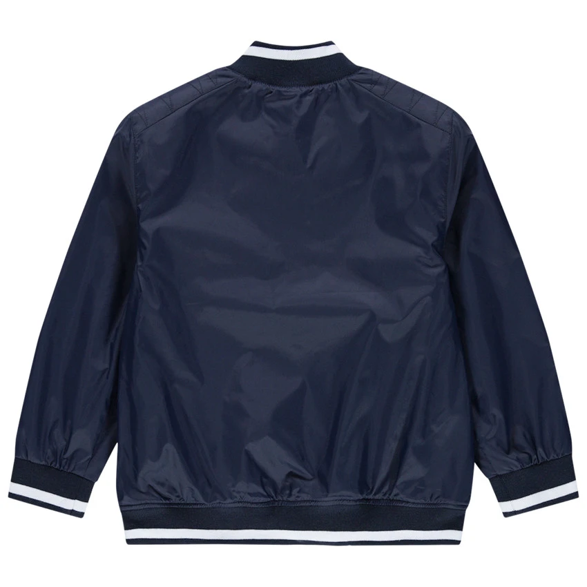 Blouson Style Teddy à Inscriptions Printées Et Badge 2 Blouson Style Teddy à Inscriptions Printées Et Badge – Image 2