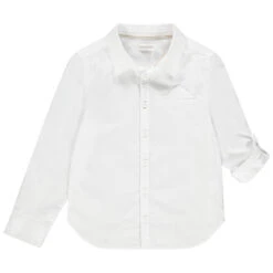 Chemise Manches Longues En Coton à Poche Passepoilée