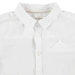 Chemise Manches Longues En Coton à Poche Passepoilée -Orchestra HGAL47 BLA 3 X