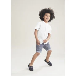 Bermuda à Rayures Verticales Pour Enfant Garçon -Orchestra HGAL48 BLF 10 X