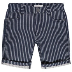 Bermuda à Rayures Verticales All-over