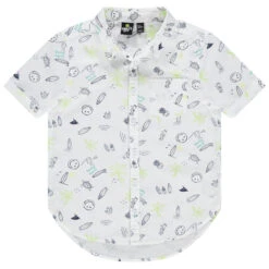 Chemise Manches Courtes Imprimé SmileyWorld En Coton Et Lin