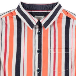 Chemise Manches Courtes à Rayures Verticales Et Poche -Orchestra HGAL5M ECR 3 X