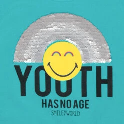 T-shirt Manches Courtes En Coton Print SmileyWorld Et Sequins Magiques -Orchestra HGAL87 BLC 3 X