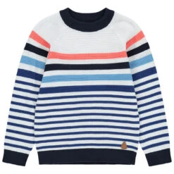 Pull En Tricot Style Ottoman à Rayures Contrastées
