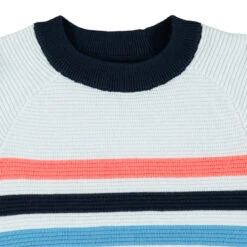 Pull En Tricot Style Ottoman à Rayures Contrastées -Orchestra HGAL9J BLA 3 X