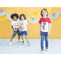 T-shirt Manches Courtes Print Mickey Disney à Sequins Magiques -Orchestra HGAL9M BLA 16 X