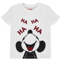 T-shirt Manches Courtes Print Mickey Disney à Sequins Magiques