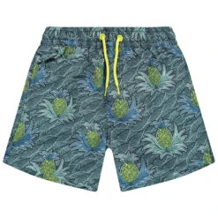 Short De Bain à Motifs Tropicaux