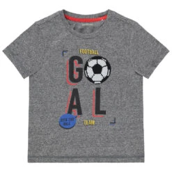 T-shirt Manches Courtes à Message Et Ballon De Foot En Sequins