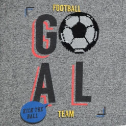 T-shirt Manches Courtes à Message Et Ballon De Foot En Sequins -Orchestra HGALEF GRM 3 X