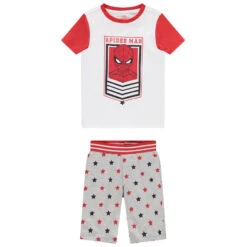 Pyjama En Coton Print Spiderman Et étoiles