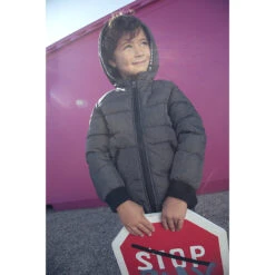 Doudoune Matelassée Chinée Doublée Micropolaire Pour Enfant Garçon -Orchestra HGALJ5 GRM 10 X