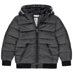 Doudoune Matelassée Chinée Doublée Micropolaire Pour Enfant Garçon