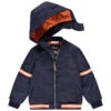 Blouson Style Bomber à Capuche Amovible Pour Enfant Garçon