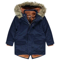 Parka 2 En 1 Doublée Sherpa Pour Enfant Garçon