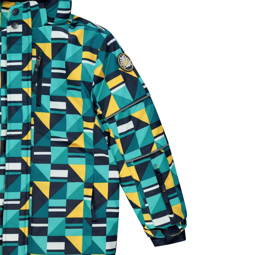 Blouson De Ski Imperméable à Imprimé Géométrique All-over 5 Blouson De Ski Imperméable à Imprimé Géométrique All-over – Image 5