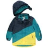 Blouson De Ski Tricolore Imperméable à Poches Zippées