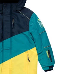 Blouson De Ski Tricolore Imperméable à Poches Zippées -Orchestra HGALLS BLF 5 X
