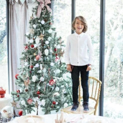 Chemise Manches Longues Blanche Unie Pour Enfant Garçon -Orchestra HGALMF BLA 15 X