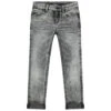Jean Effet Used Gris Coupe Skinny