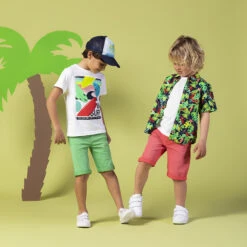 Bermuda En Toile à Ceinture Amovible -Orchestra HGALN8 ROM 11 X