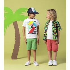 Bermuda En Toile à Ceinture Amovible -Orchestra HGALN8 ROM 12 X