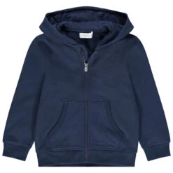 Gilet à Capuche En Molleton Uni Pour Garçon