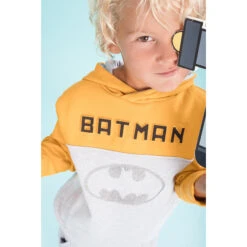 Sweat En Molleton Bicolore Motif Batman Pour Enfant Garçon -Orchestra HGALPC JAM 15 X
