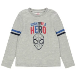 T-shirt Manches Longues Chiné Print Spiderman