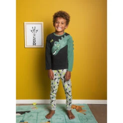 Pyjama En Jersey à Dinosaures Imprimés Pour Enfant Garçon -Orchestra HGALPK NOI 10 X