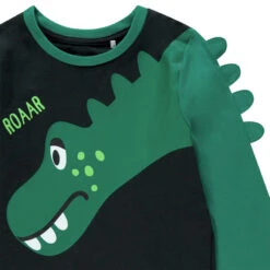 Pyjama En Jersey à Dinosaures Imprimés Pour Enfant Garçon -Orchestra HGALPK NOI 3 X