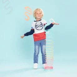 Pull En Tricot Tricolore Spiderman En Jacquard -Orchestra HGALQD GRM 15 X