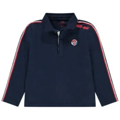 Polo Manches Longues à Badge Spiderman Et Bandes Contrastées