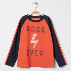 T-shirt Manches Longues Print Rock