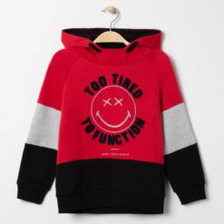 Sweat à Capuche En Molleton Gratté Avec Inscription En Bouclettes SmileyWorld