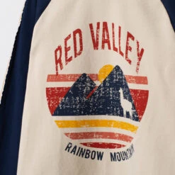 T-shirt Manches Longues à Bandes Et Motif Esprit Vintage -Orchestra HGALRZ BGC 3 X